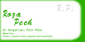 roza pech business card
